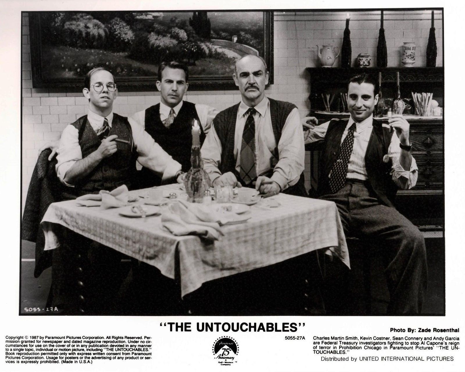 The Untouchables 1987 Publiciteitsfoto Film Movie Press Still Ingelijst photo vinterior
