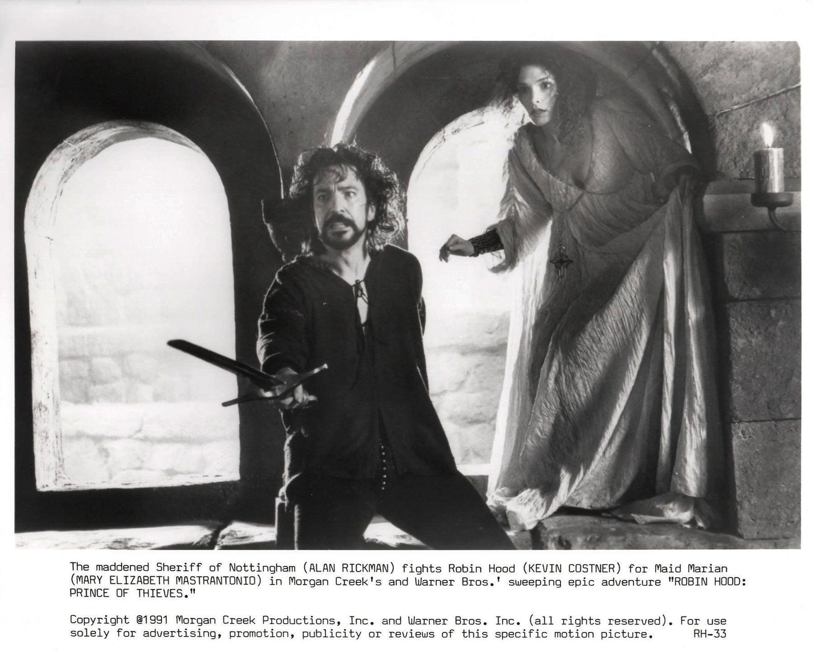 Photo de presse encadrée, Robin Hood Prince of Thieves, 1991 photo vinterior