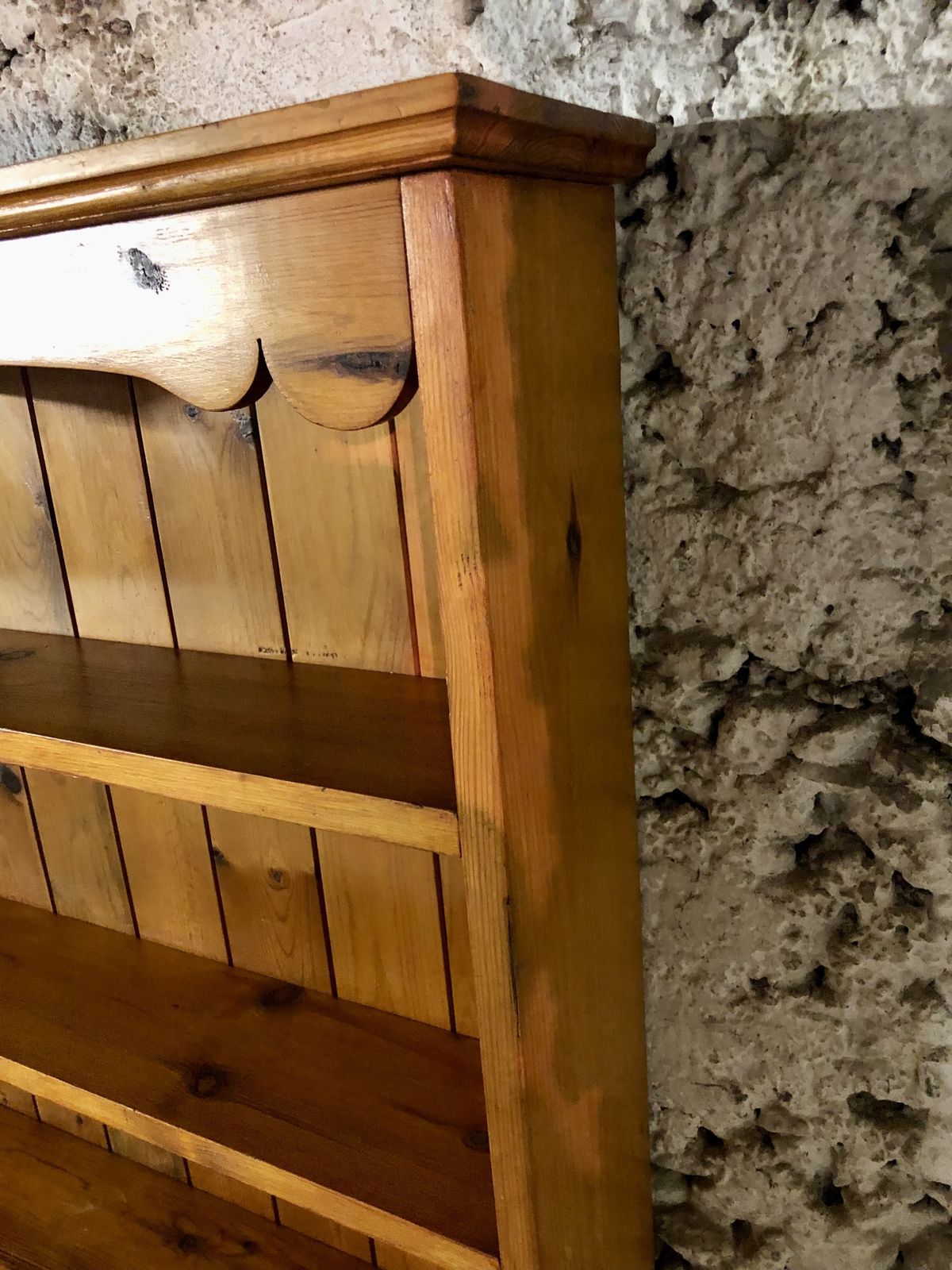 photo furniture Handsome Set Of Vintage Pine Shelves