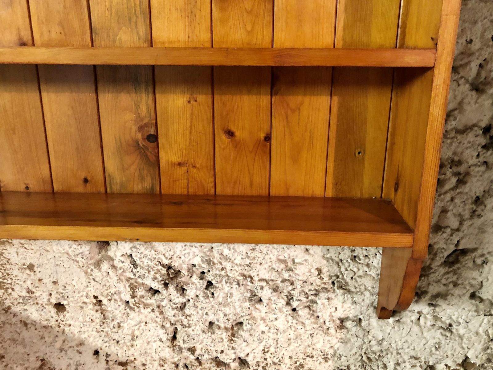 photo for sale Handsome Set Of Vintage Pine Shelves