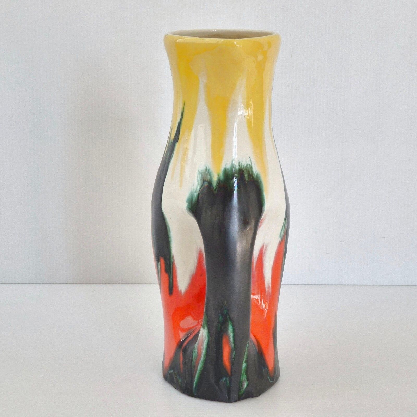 photo furniture Vintage 1950s Pitcher Shaped Vase, Sainte Radegon De Touraine Ceramic, 1950s