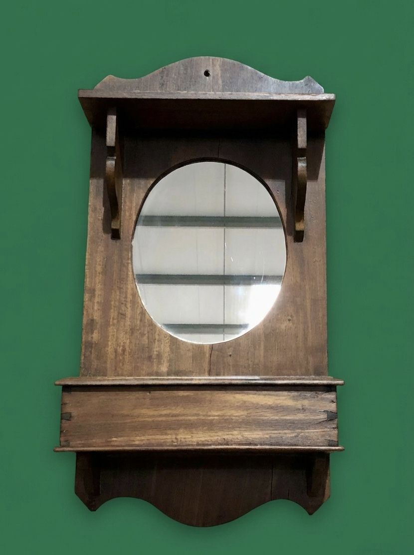 Handsome Small Edwardian Wall Mirror photo furniture