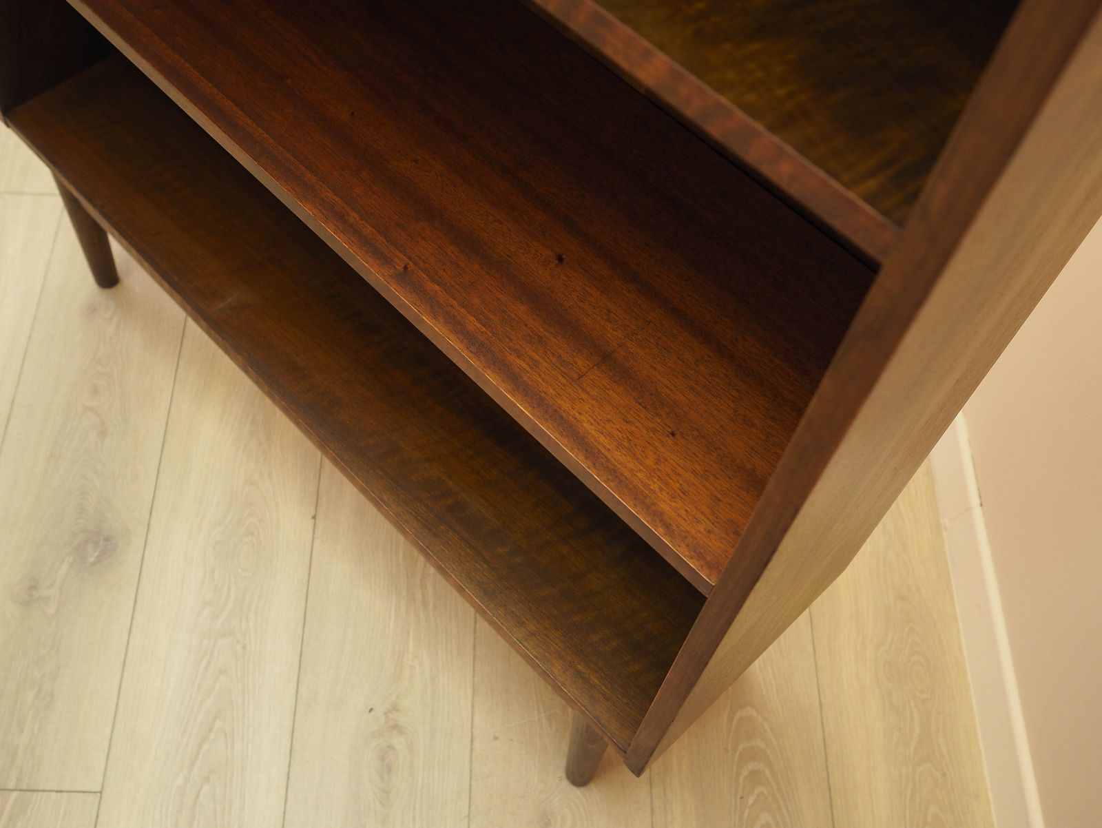 Walnut Bookcase, Danish Design, 1970s, Designer: Johannes Sorth photo vintage