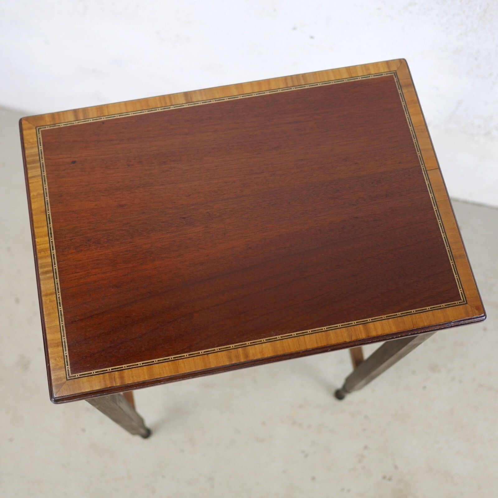 photo buy Antique Nest Of 3 Walnut Tables English Inlaid Occasional Edwardian #103131