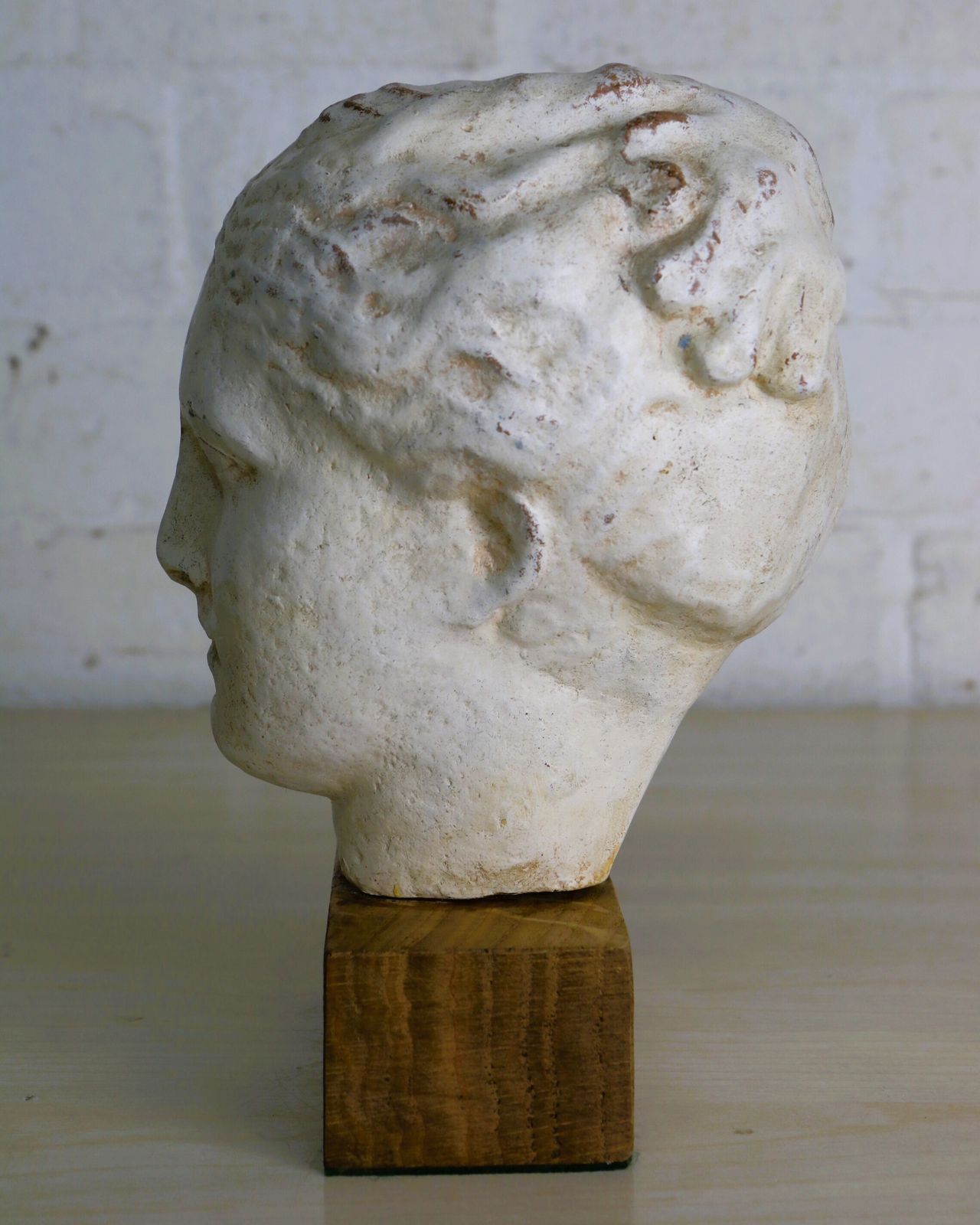 A Vintage Terracotta Mounted Bust Of The Greek Goddess Hygieia Grand Tour Styled photo 125.0