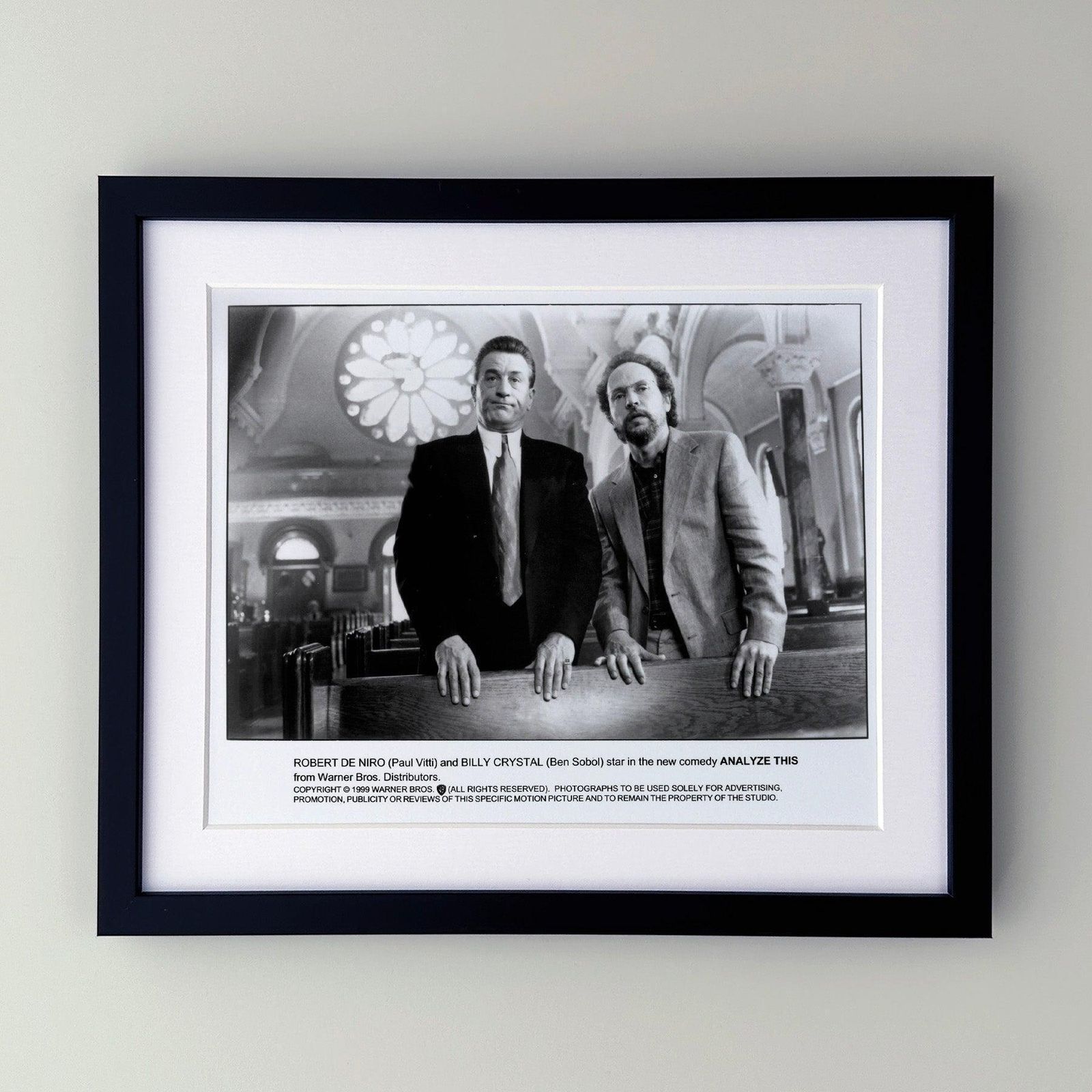 Photo de presse encadrée du film Analyze This, 1999 photo furniture