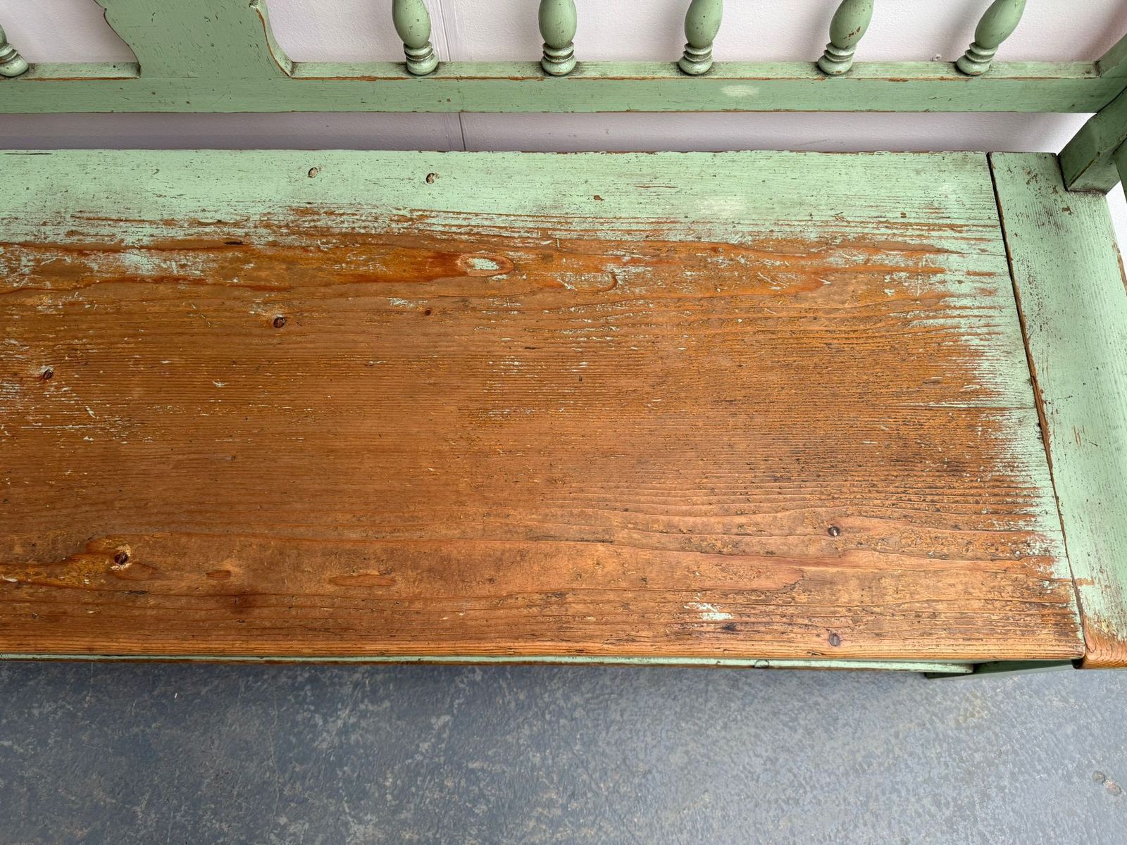 photo furniture The Best Ever Painted Green Early Georgian Original Hungarian 3 Seater Bench