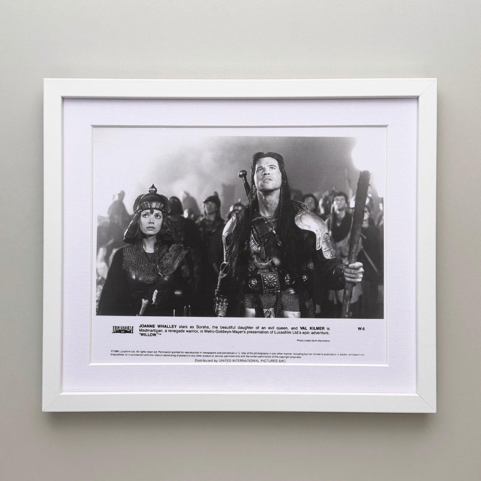 Photo de presse originale encadrée, film Willow, 1988 photo for sale