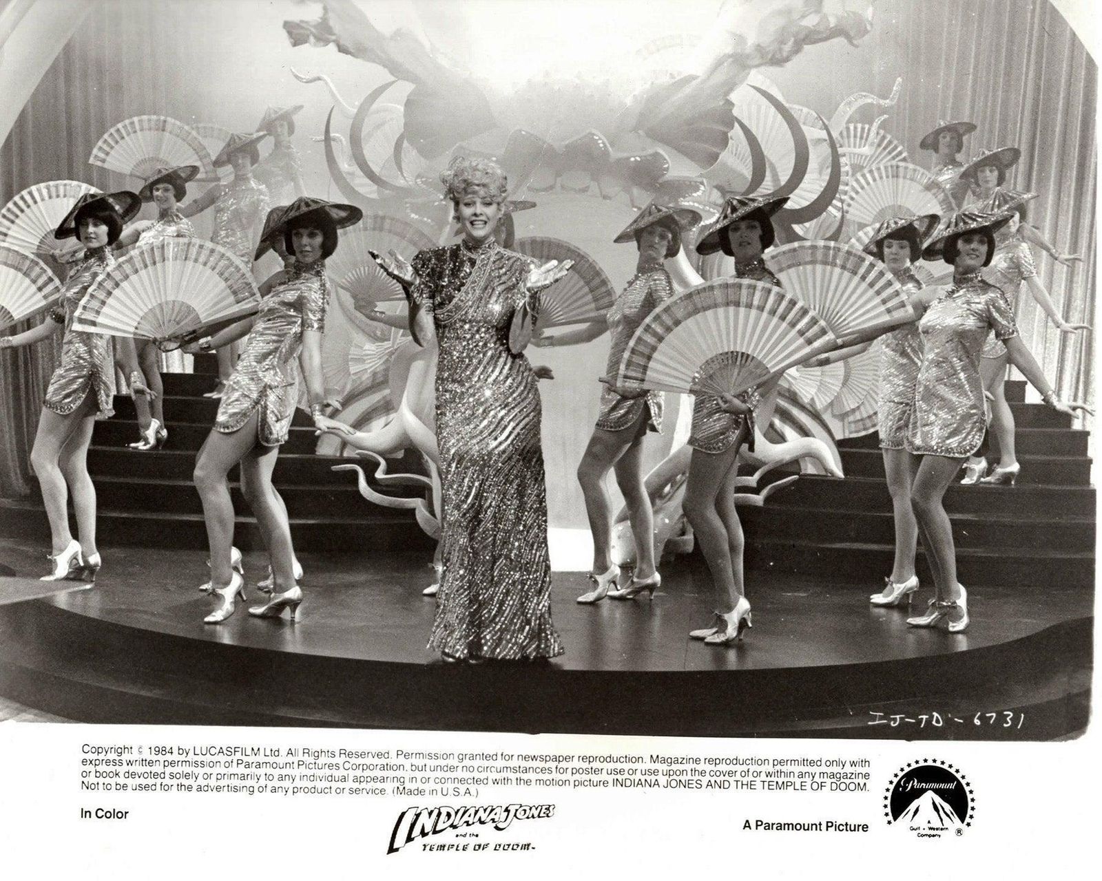 Indiana Jones And The Temple Of Doom 1984 Publicity Movie Press Still Framed photo vinterior