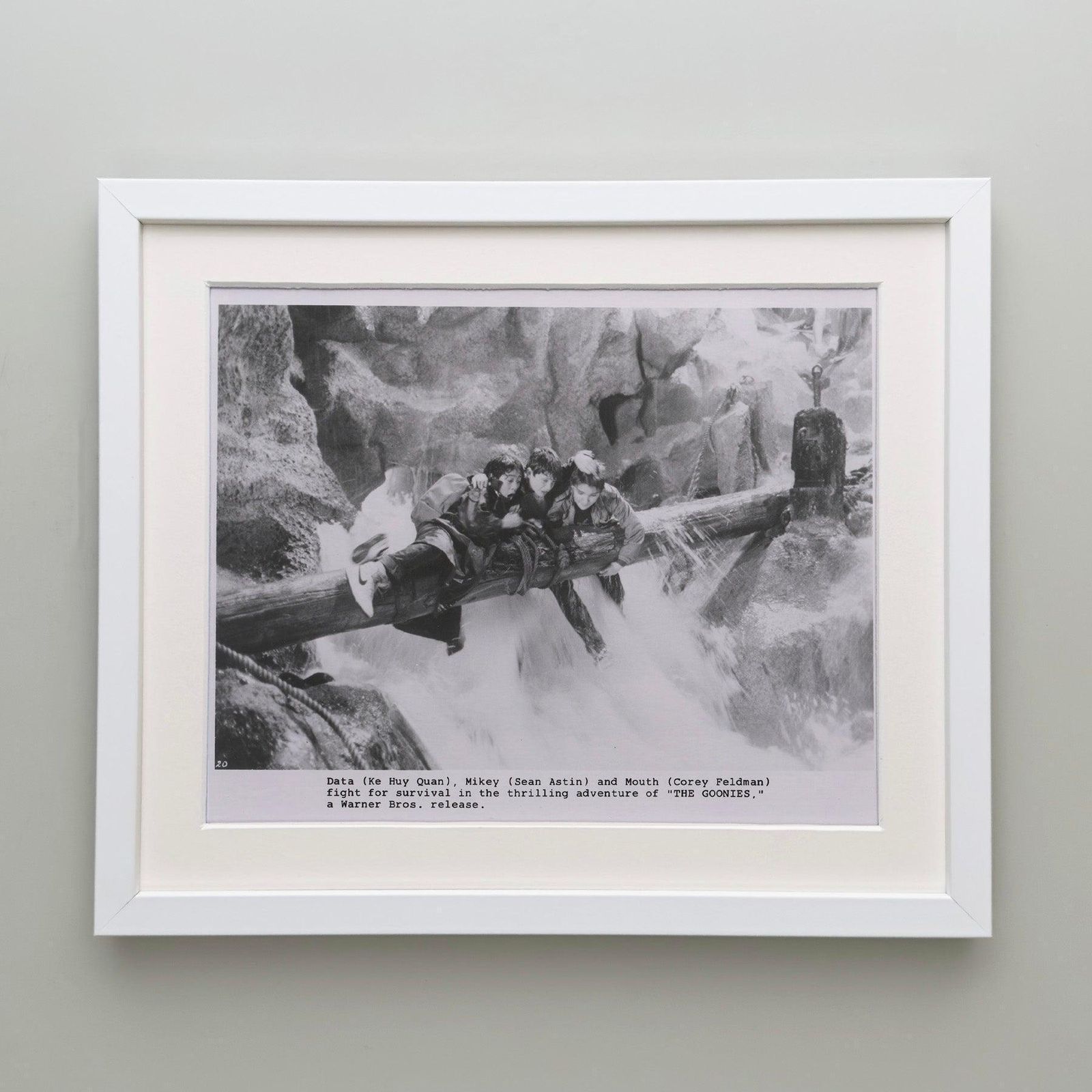 Photo de presse originale encadrée, The Goonies, 1985 photo Art