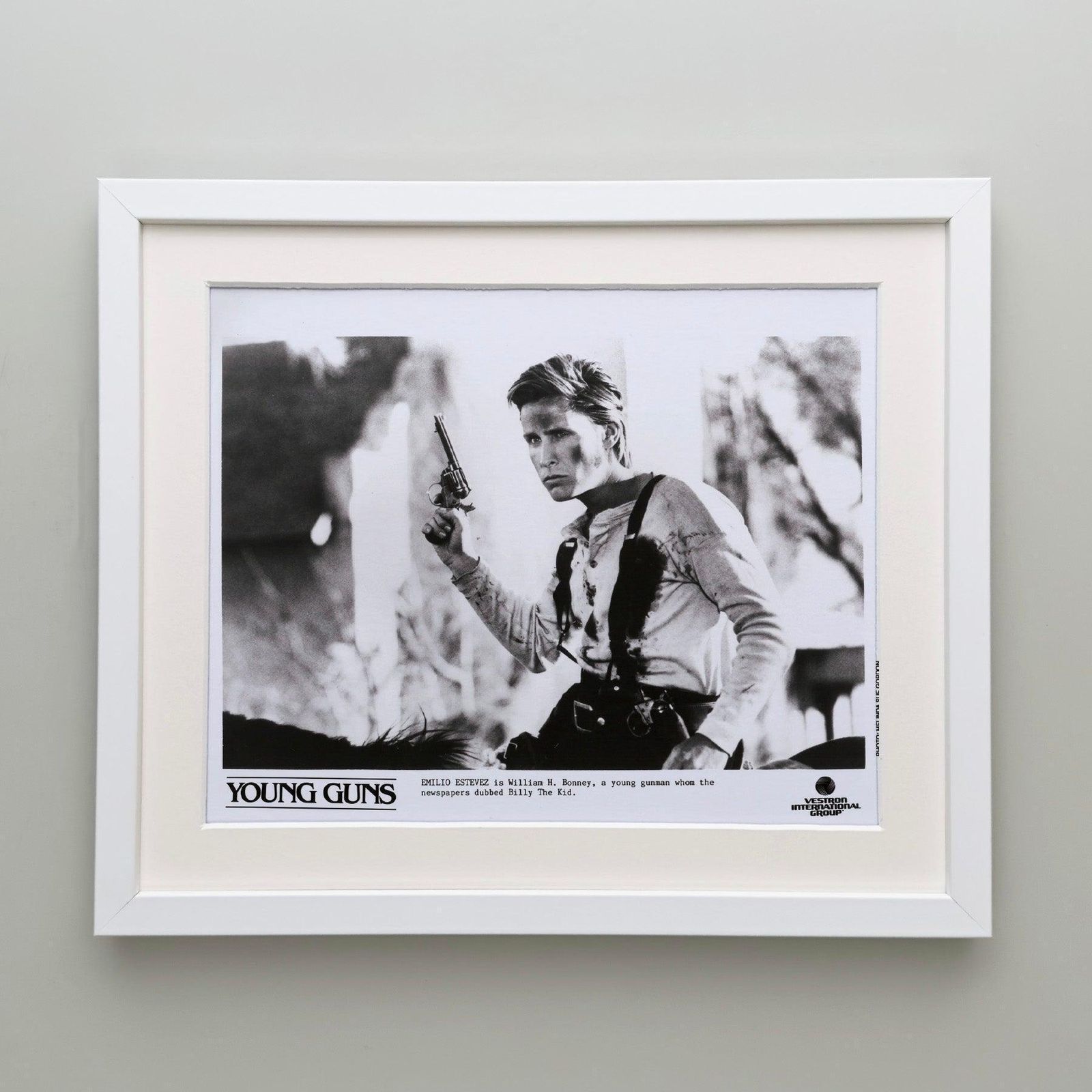 Photo de presse du film Young Guns (1988), encadrée photo Art