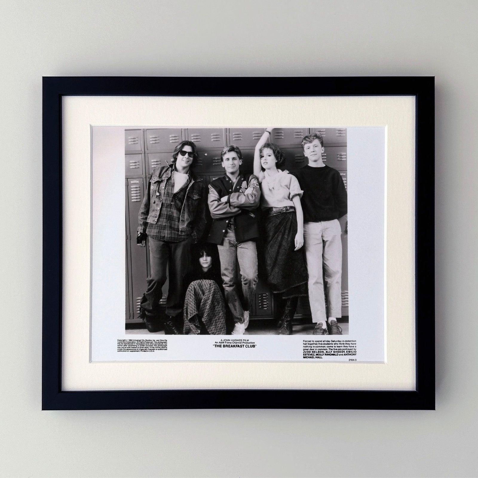 Photo de presse originale encadrée, The Breakfast Club, 1985 photo furniture