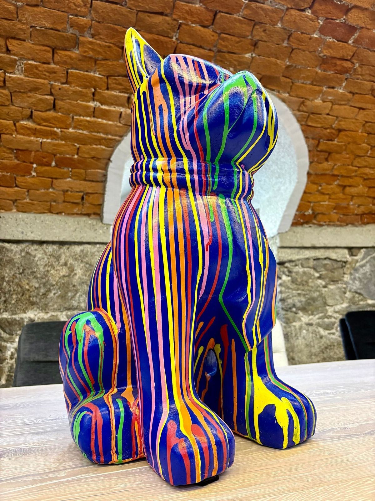 photo for sale 21st Century Contemporary Bulldog Sculpture, Pop Art Style   Handpainted, 2026