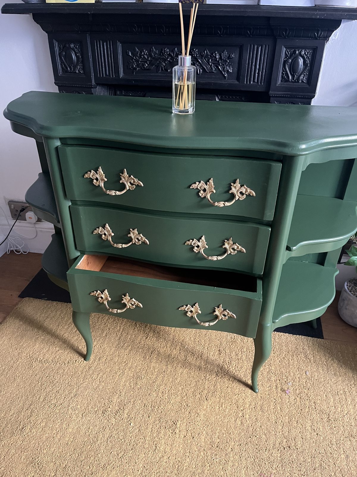 Stunning Vintage French Style Chest Of Drawers With Elegant Curved (Bombe) Shape photo furniture