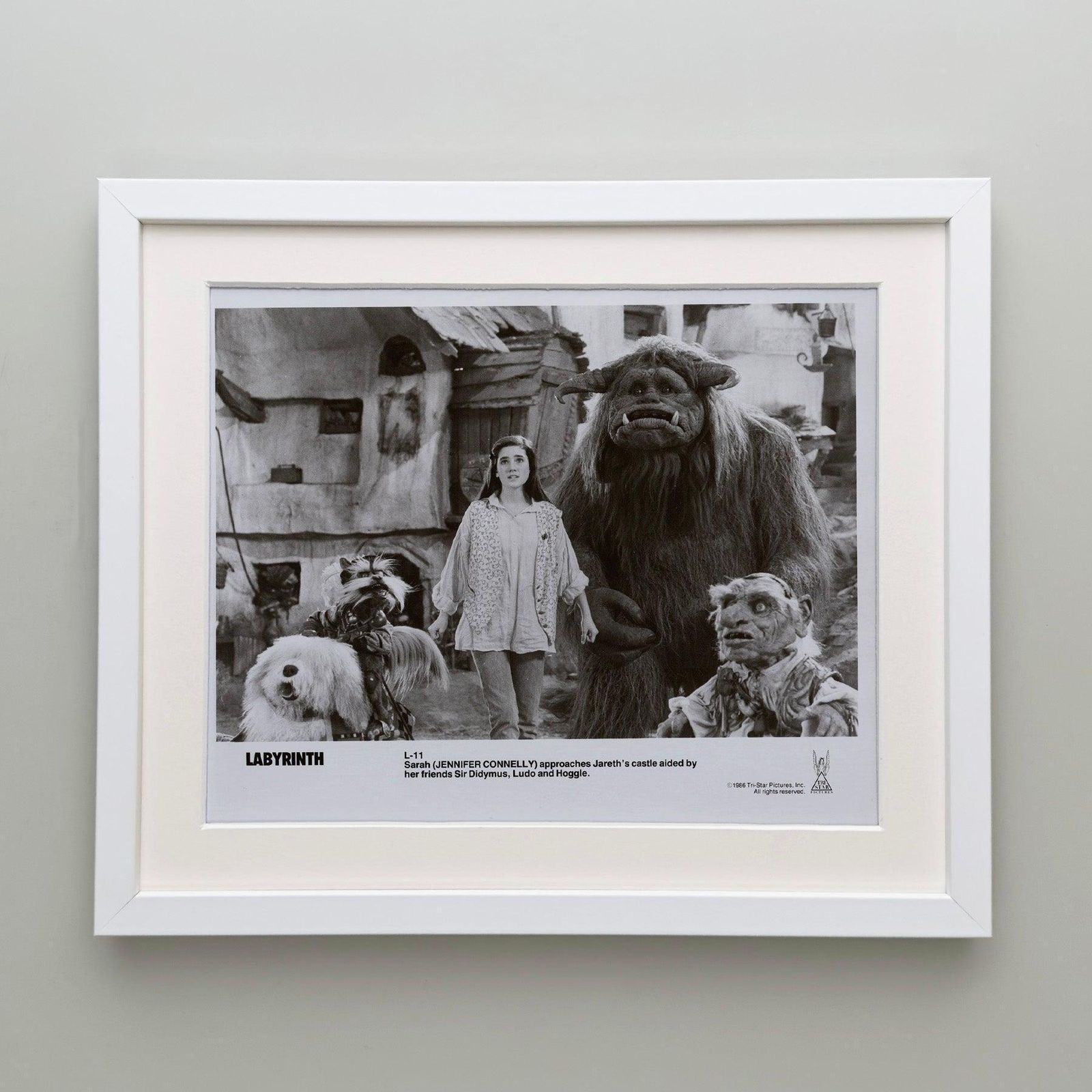 Labyrinth 1986 Publiciteitsfilm Movie Press Still, ingelijst photo Kunst