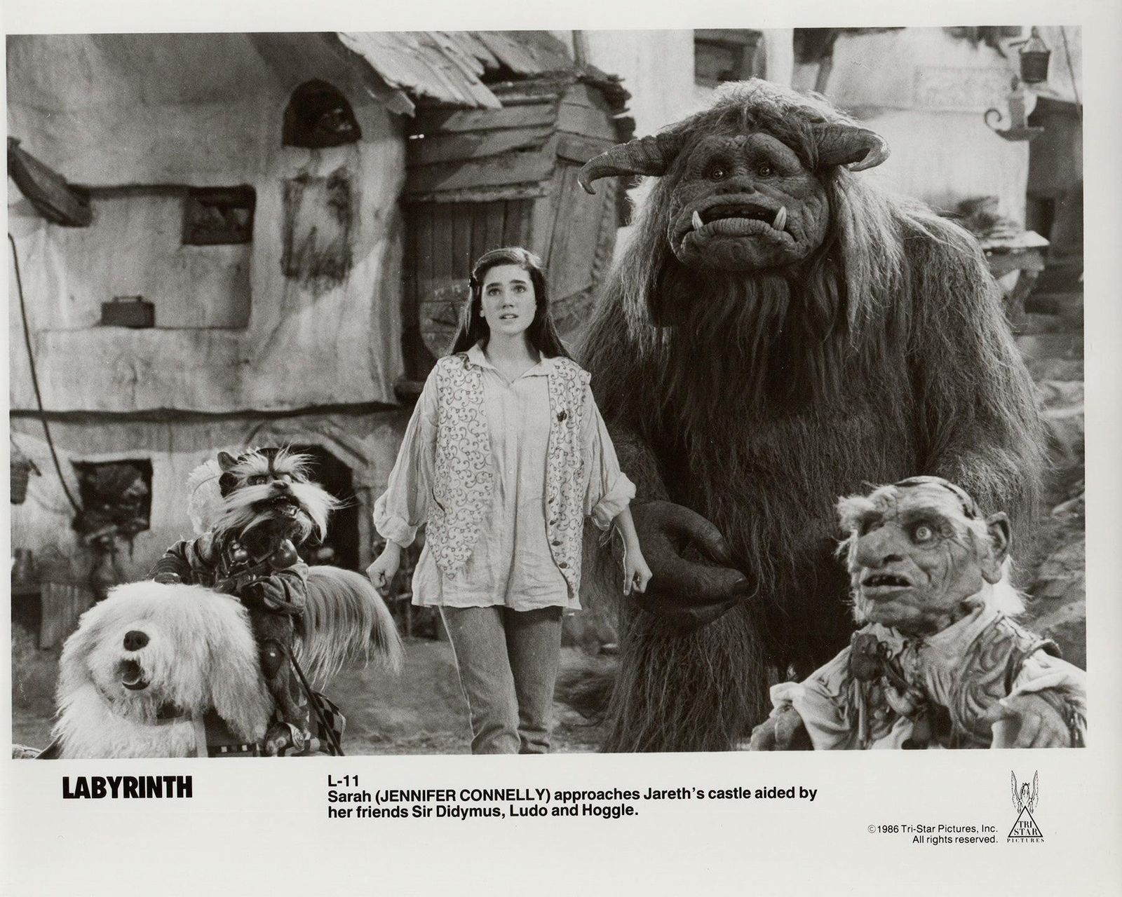 Labyrinth 1986 Publiciteitsfilm Movie Press Still, ingelijst photo vinterior
