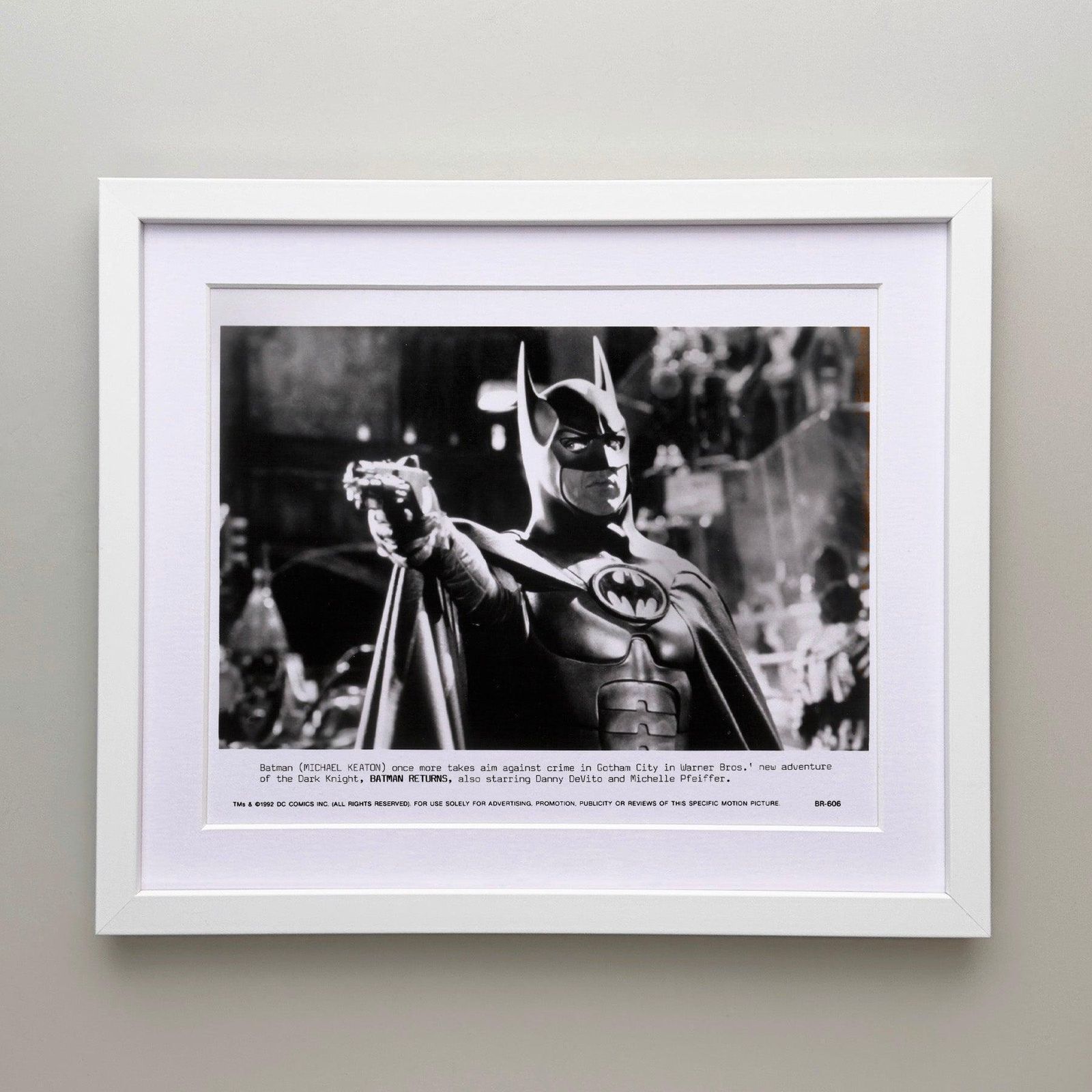 Photographie de presse du film Batman Returns, 1992, encadrée photo for sale
