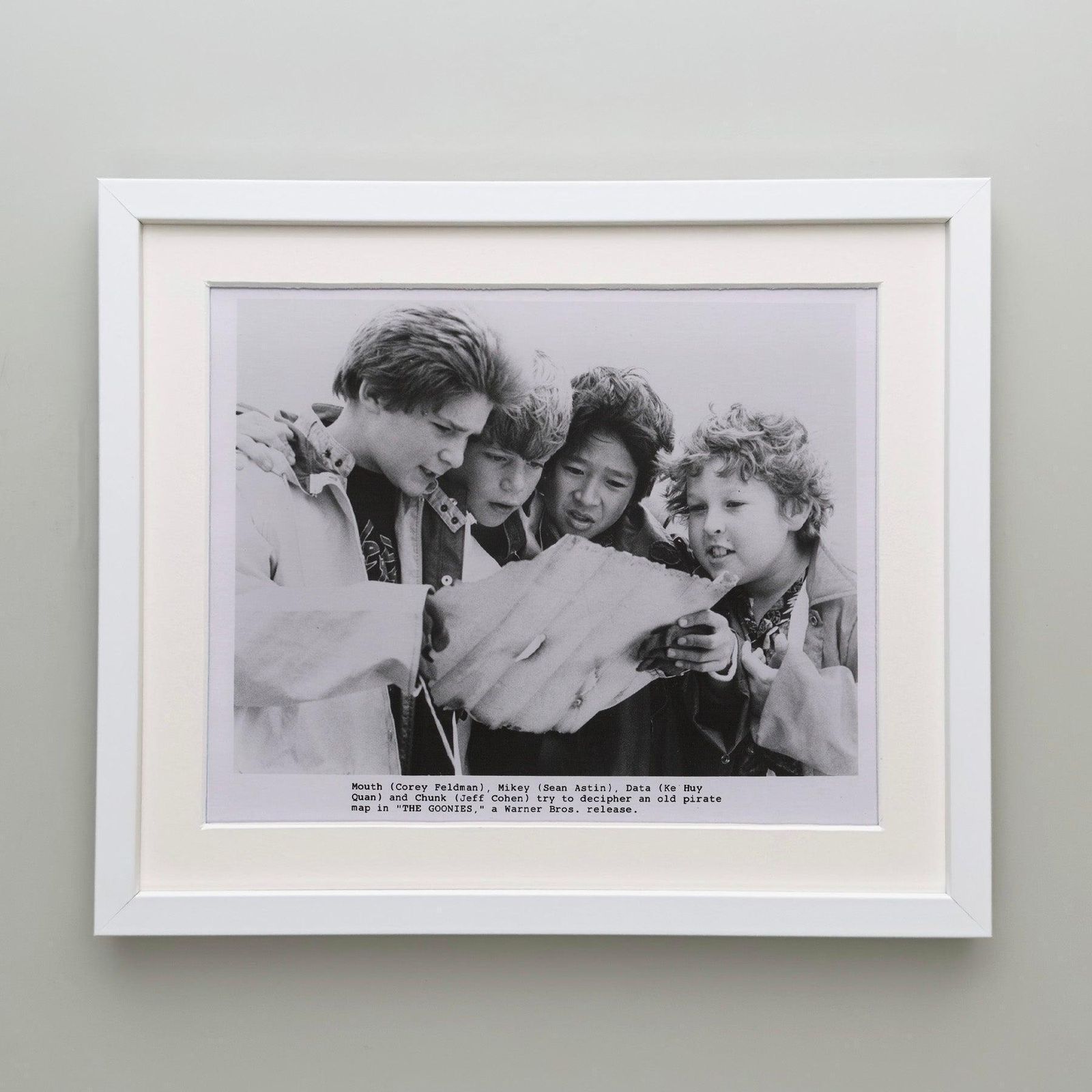 Photo de presse originale encadrée, The Goonies, 1985 photo Art