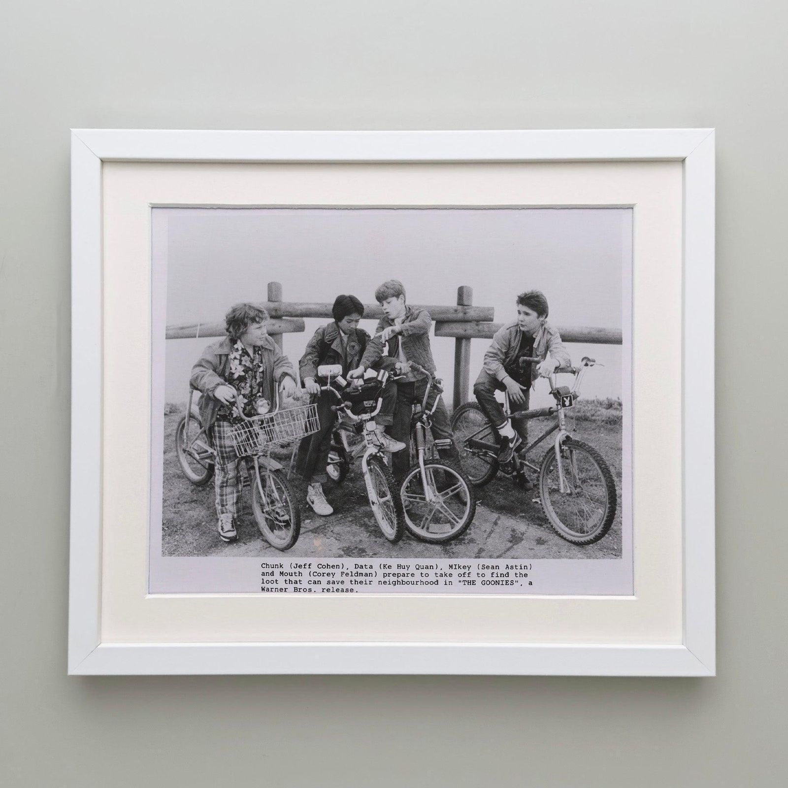 The Goonies 1985 Publicity Film Movie Press Still Framed photo Art