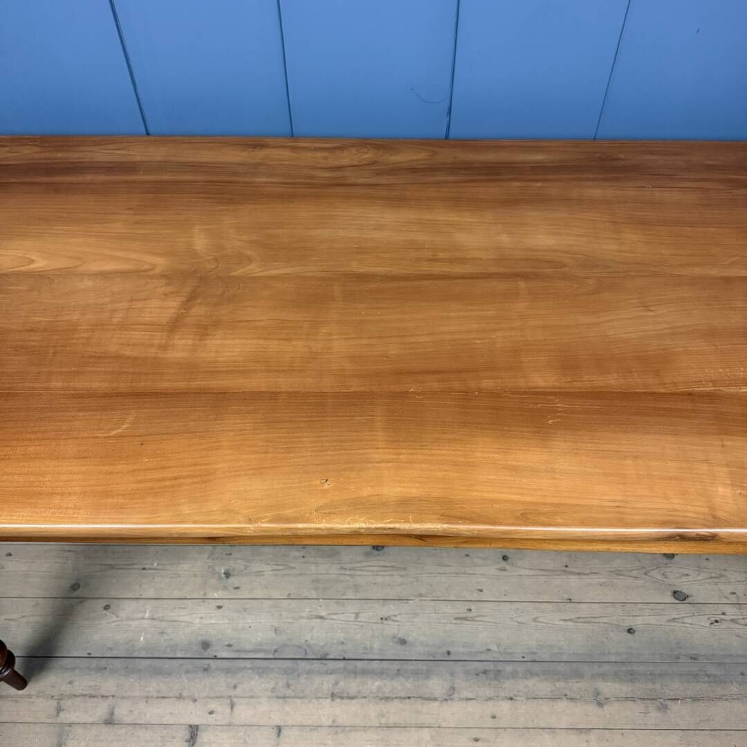 Antieke Kersenhout Eettafel Uit Frankrijk photo vinterior