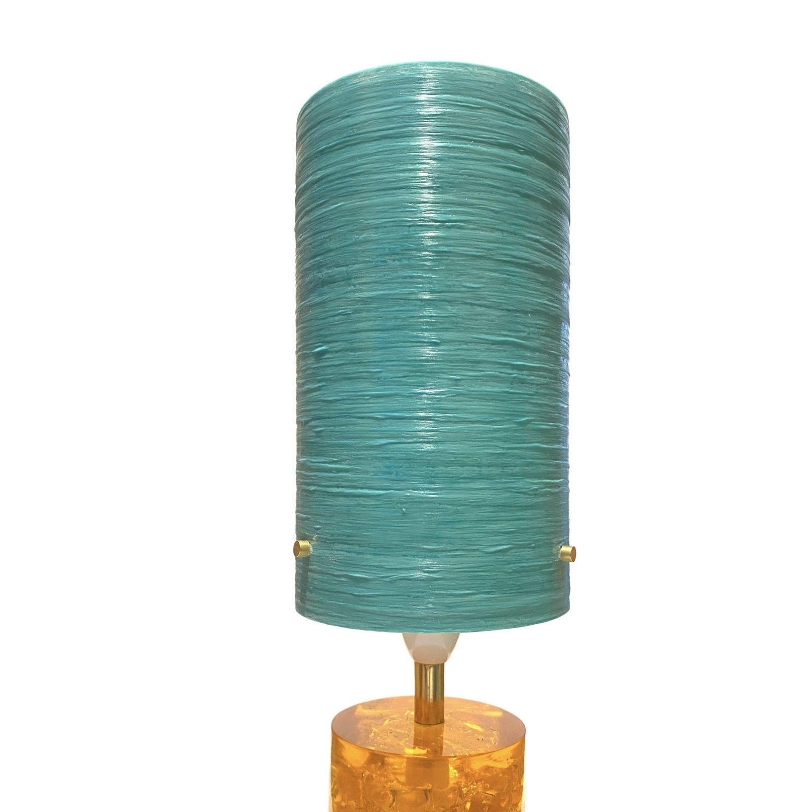 Royplast Spun Fibreglass Lamp Shade (9" X 5") In Turquoise, Lamp Or Ceiling Lampshade