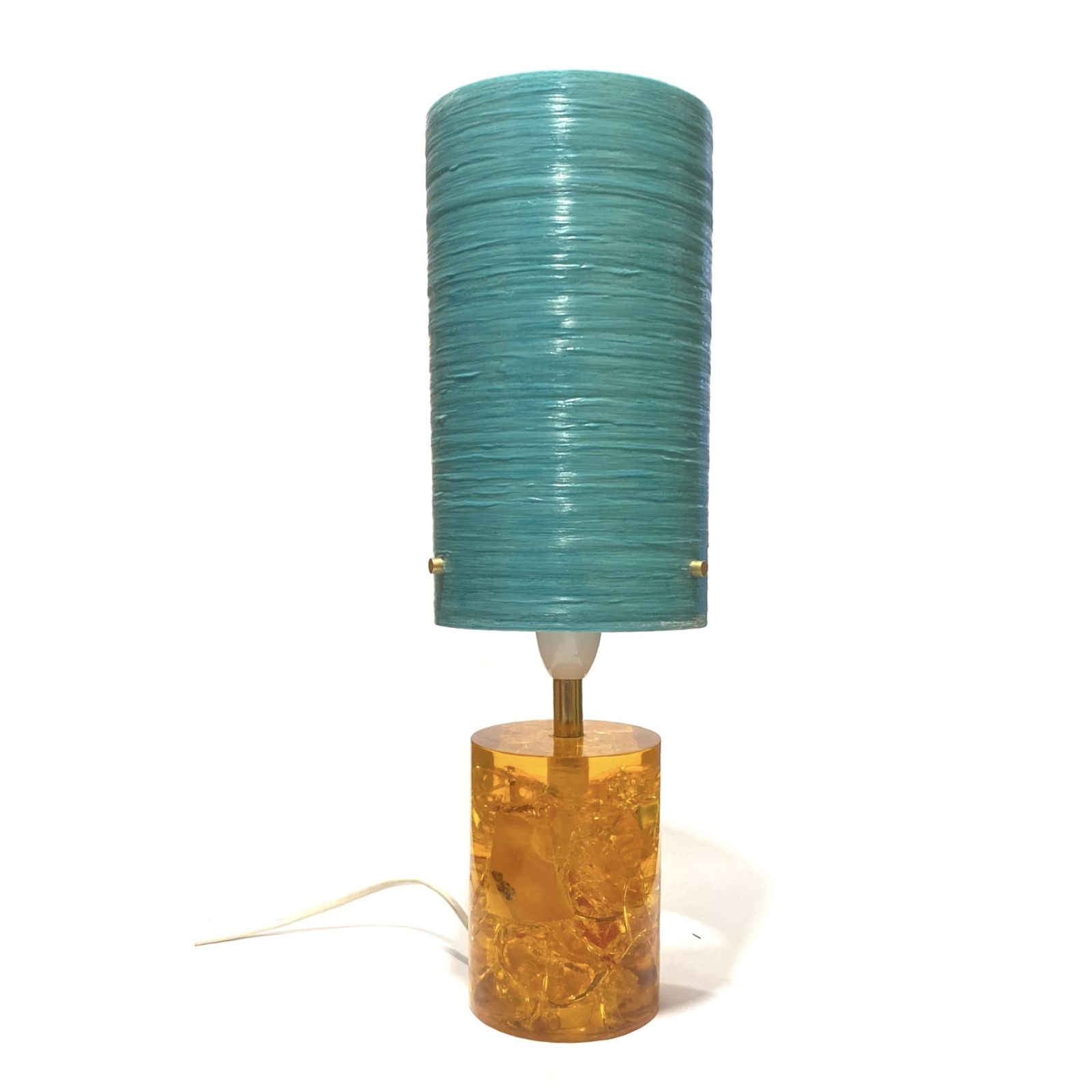 Royplast Spun Fibreglass Lamp Shade (9" X 5") In Turquoise, Lamp Or Ceiling Lampshade photo furniture