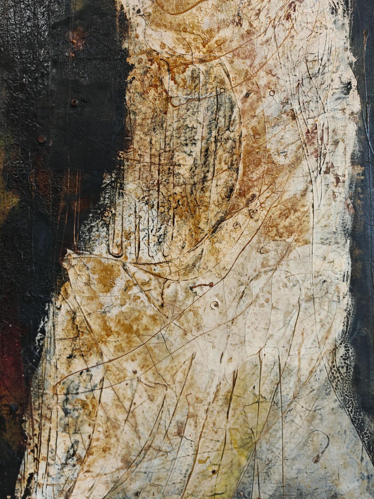 Oil On Canvas "Femme Dans Le Bois" By Tihomir Savic Tica, Yugoslavia 1969 photo for sale