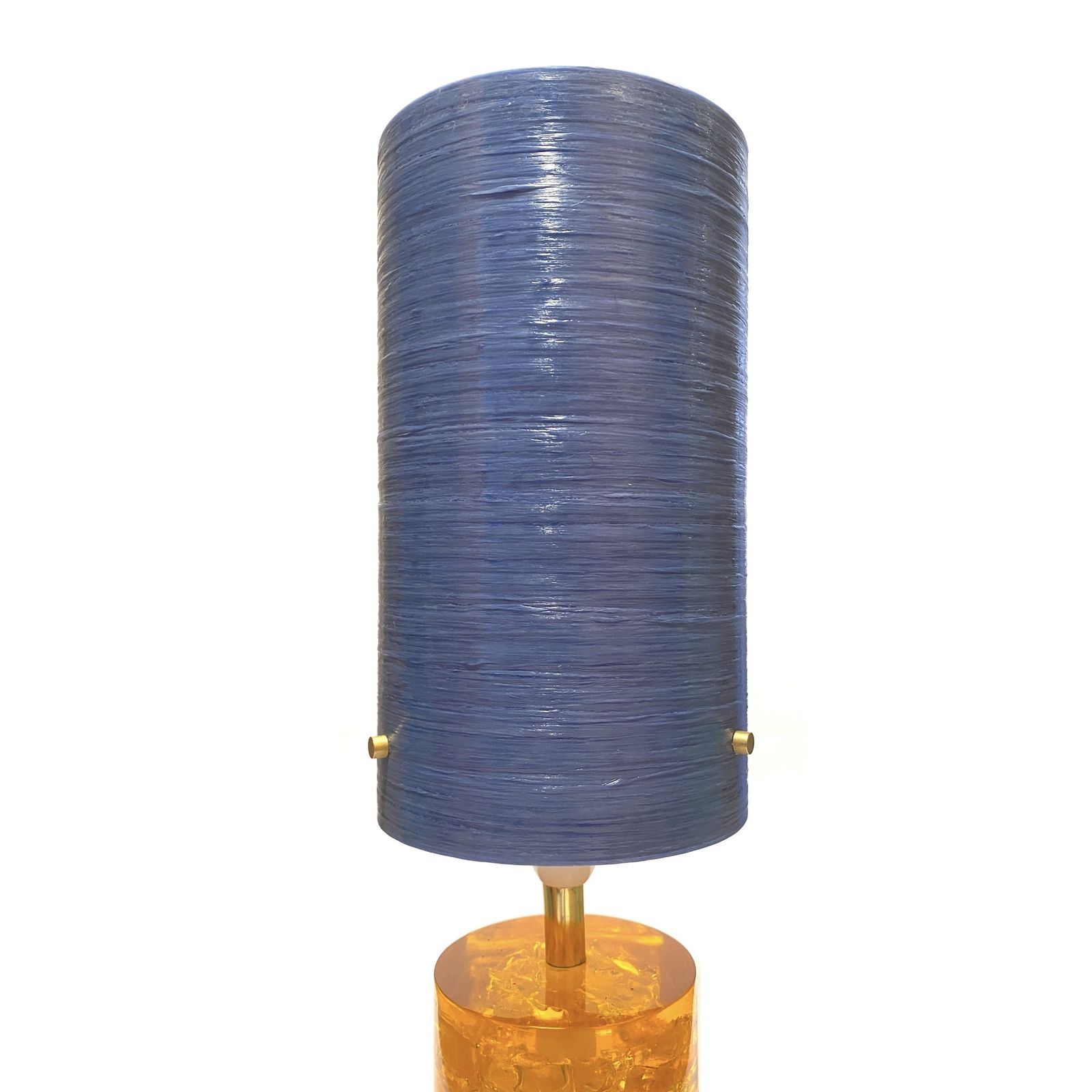 Royplast Spun Fibreglass Lamp Shade (9" X 5") In Blue, Lamp Or Ceiling Lampshade