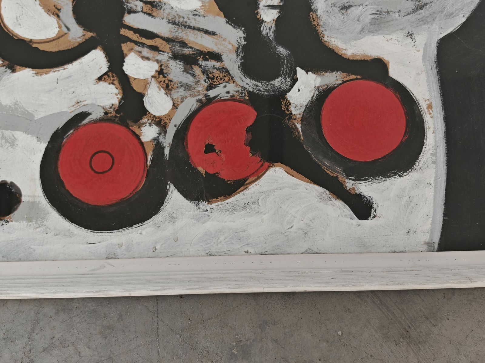 Painting "The Sniper" By Zoran Petrovic, Mixed Media, Yugoslavia (1990) photo buy