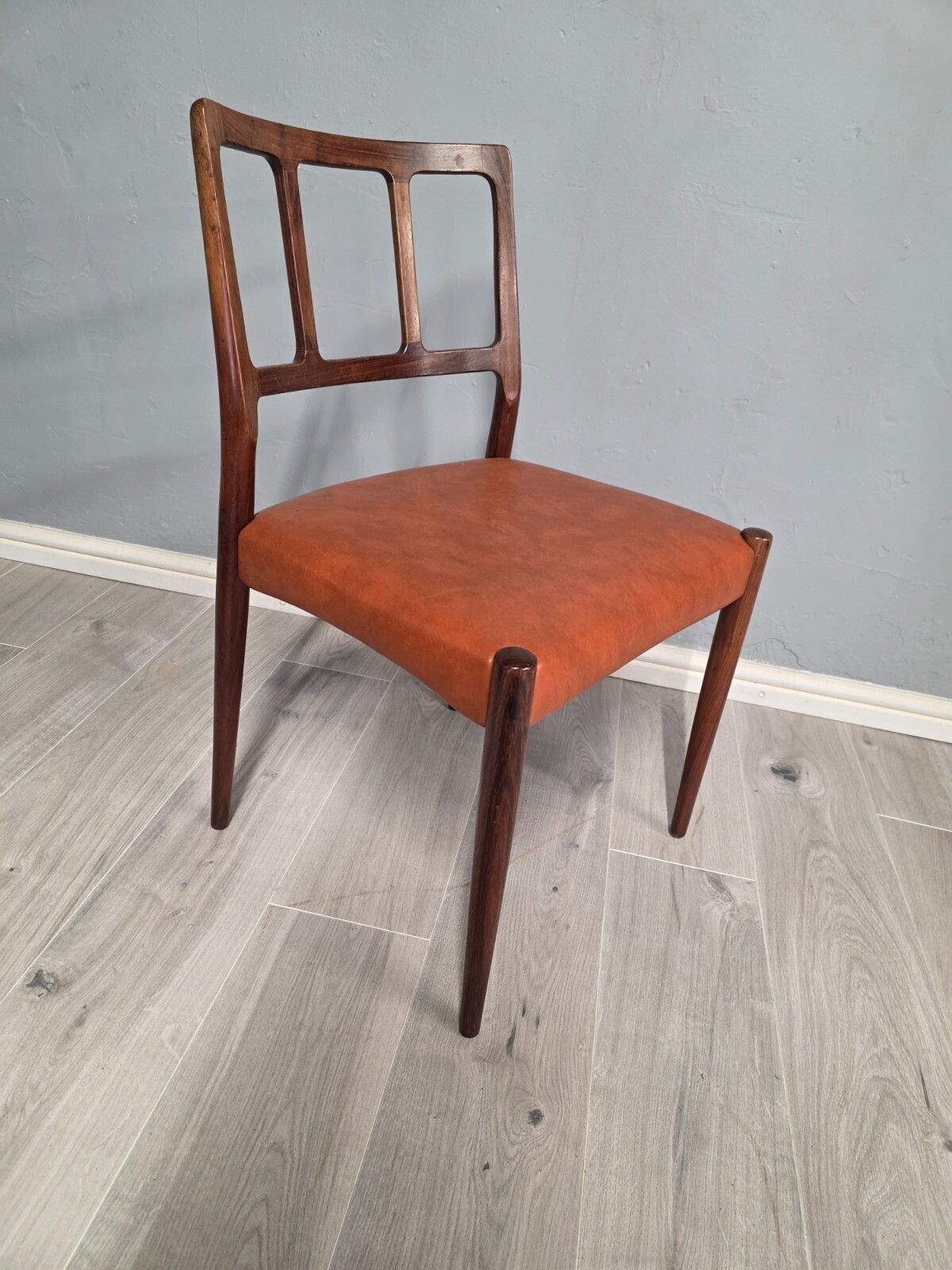 Set Of 6 Rosewood Danish Mid Century Dining Chairs   Johannes Anderson photo buy