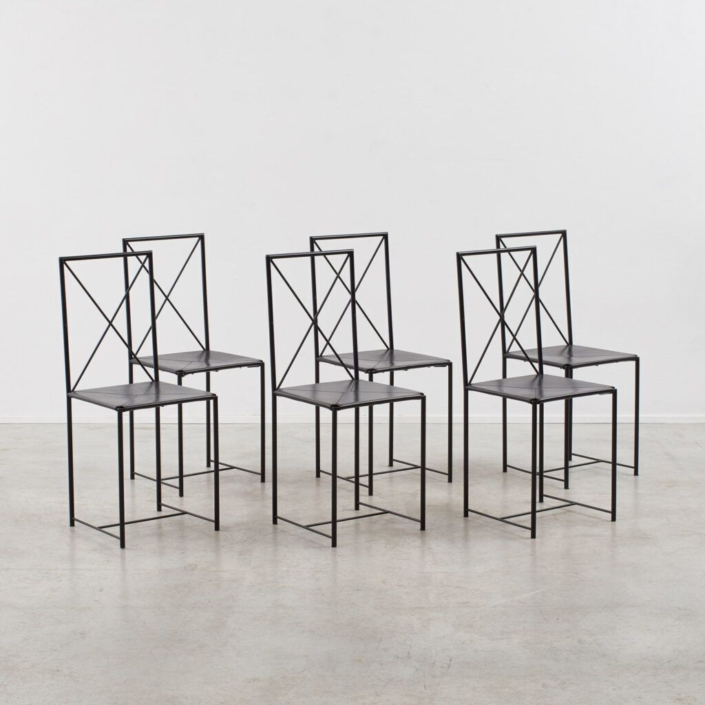 Asnago & Vender Set Of Moka Chairs