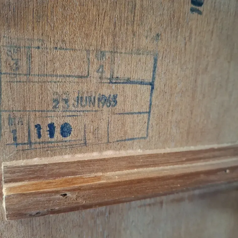 photo vinterior Fab Vintage June 1963 Elliotts Of Newbury Eon Tallboy Teak Chest Of 7 Drawers