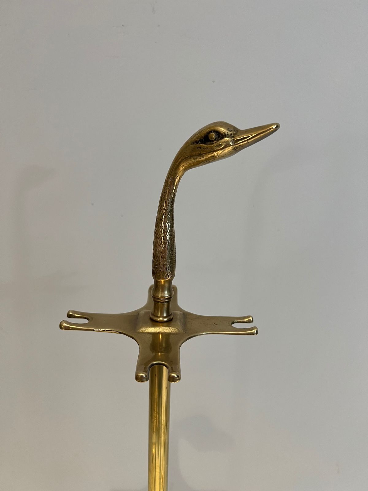 Brass Fire Set With Duck Heads In The Style Of Maison Jansen photo Home Fixtures