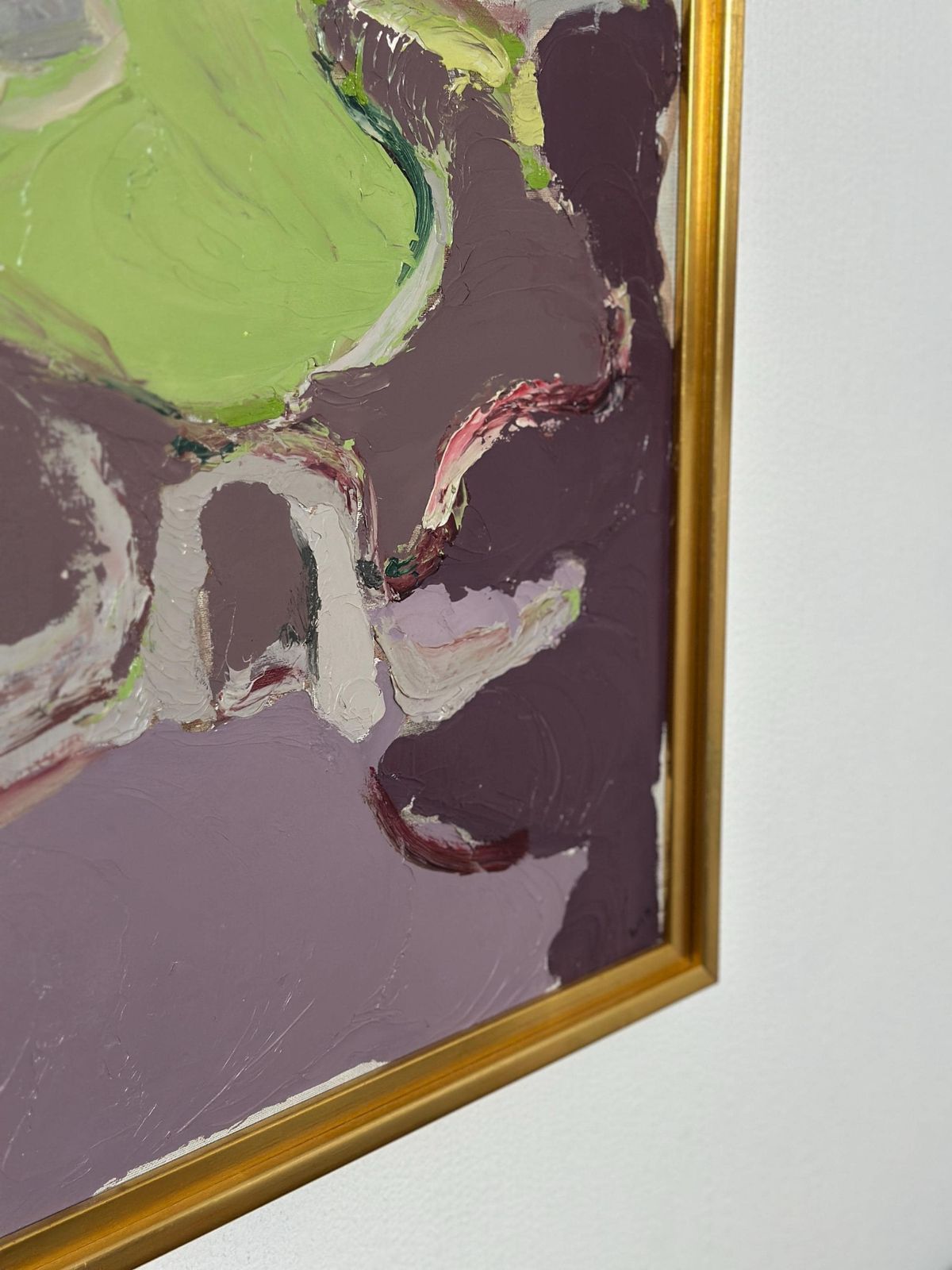 Original Swedish Oil On Canvas – “Waves Of Color” By Rolf Magnusson – Vintage & Framed – 68 × 78 Cm (26.8" × 30.7") photo Art