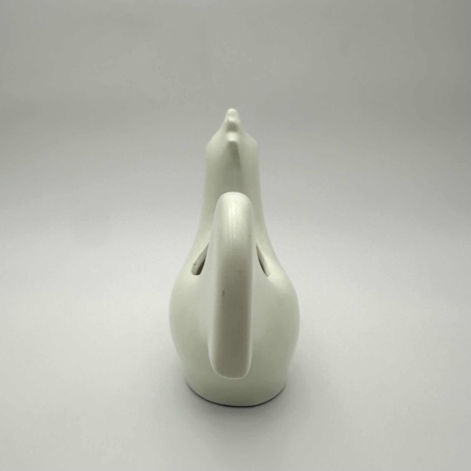 White Ceramic Rooster. French Work In The Style Of Jouve. Circa 1950 photo Home Decor