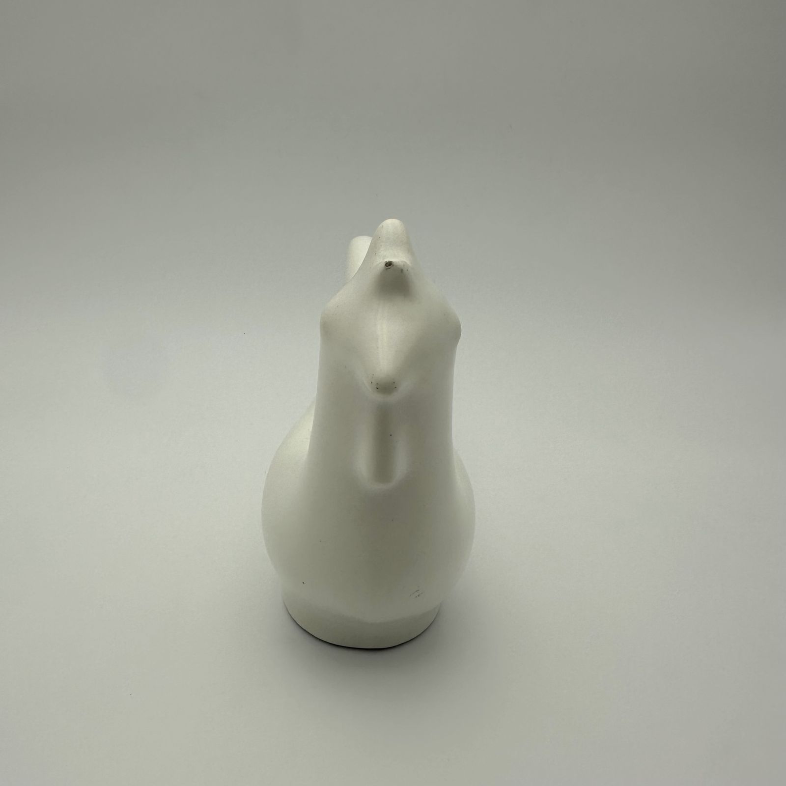 White Ceramic Rooster. French Work In The Style Of Jouve. Circa 1950 photo 650.0