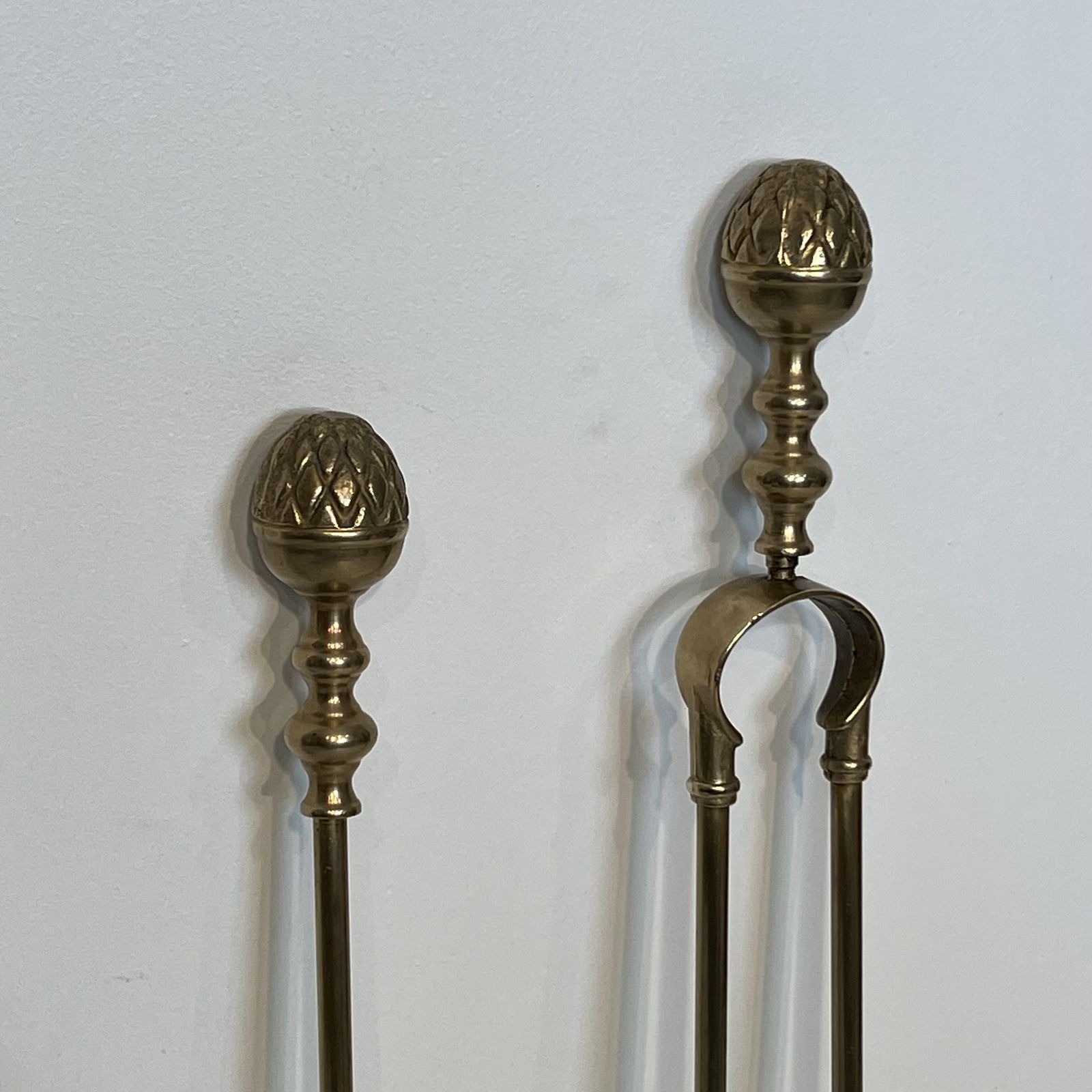 Brass Fire Kit With Pine Cones photo buy