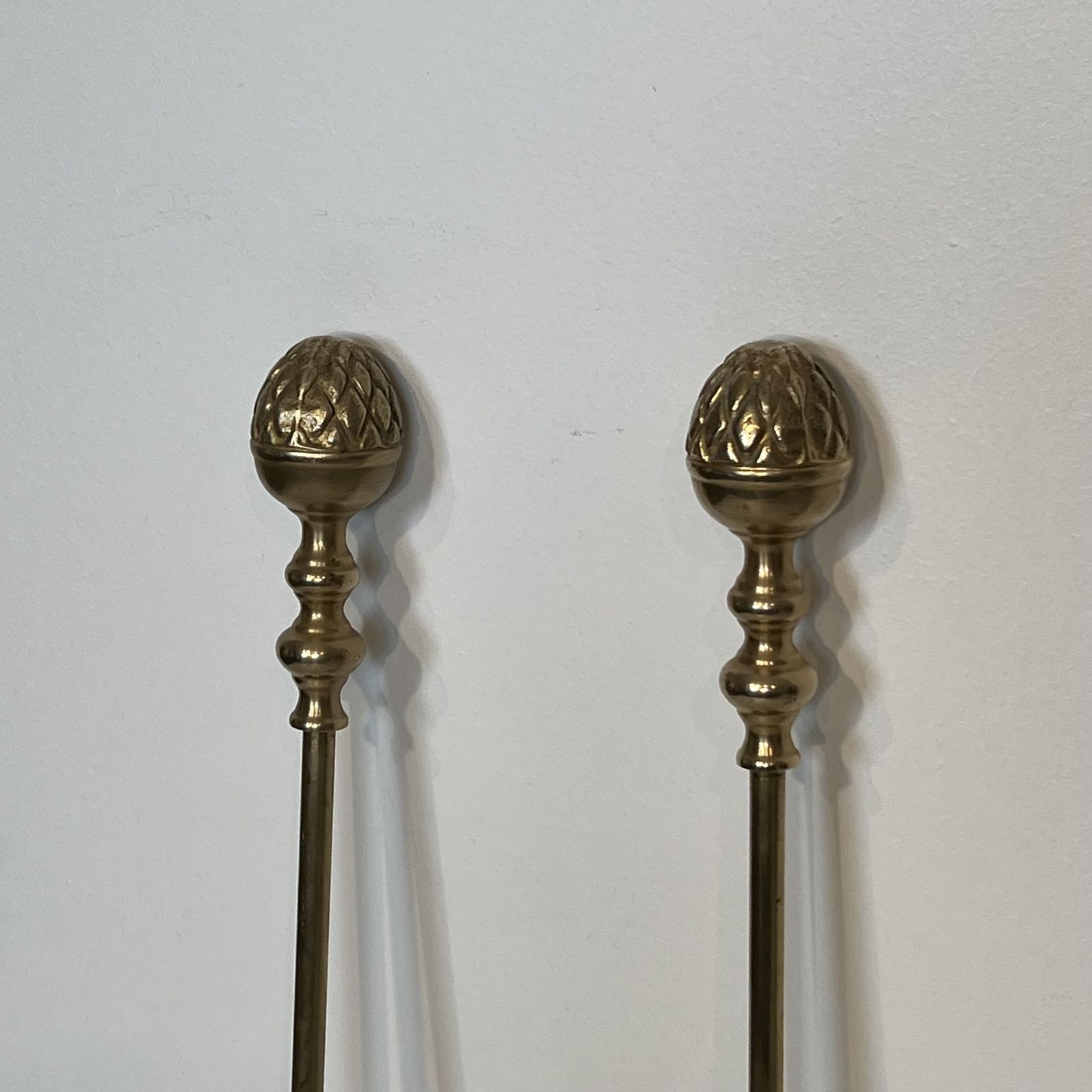 photo furniture Brass Fire Kit With Pine Cones