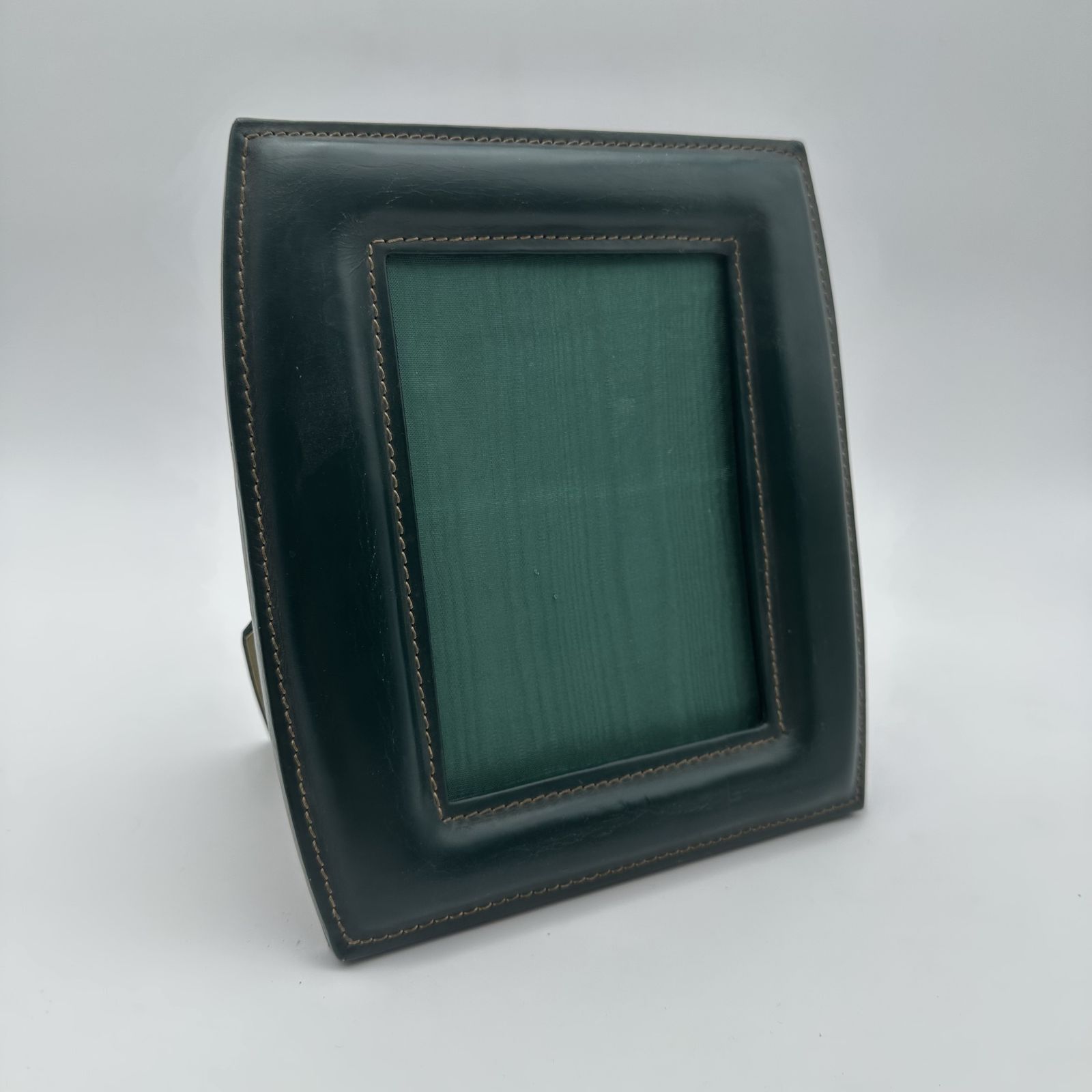 photo for sale Green Leather Photo Frame, In The Style Of Jacques Adnet – French Work, Circa 1950