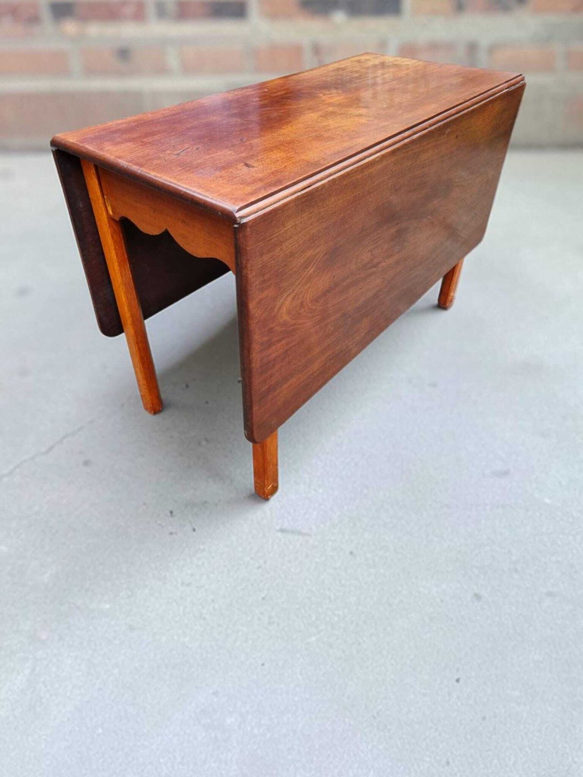 Antique Edwardian Mahogany Drop Leaf Dining Table / Solid Wood / C.1910 photo 400.0