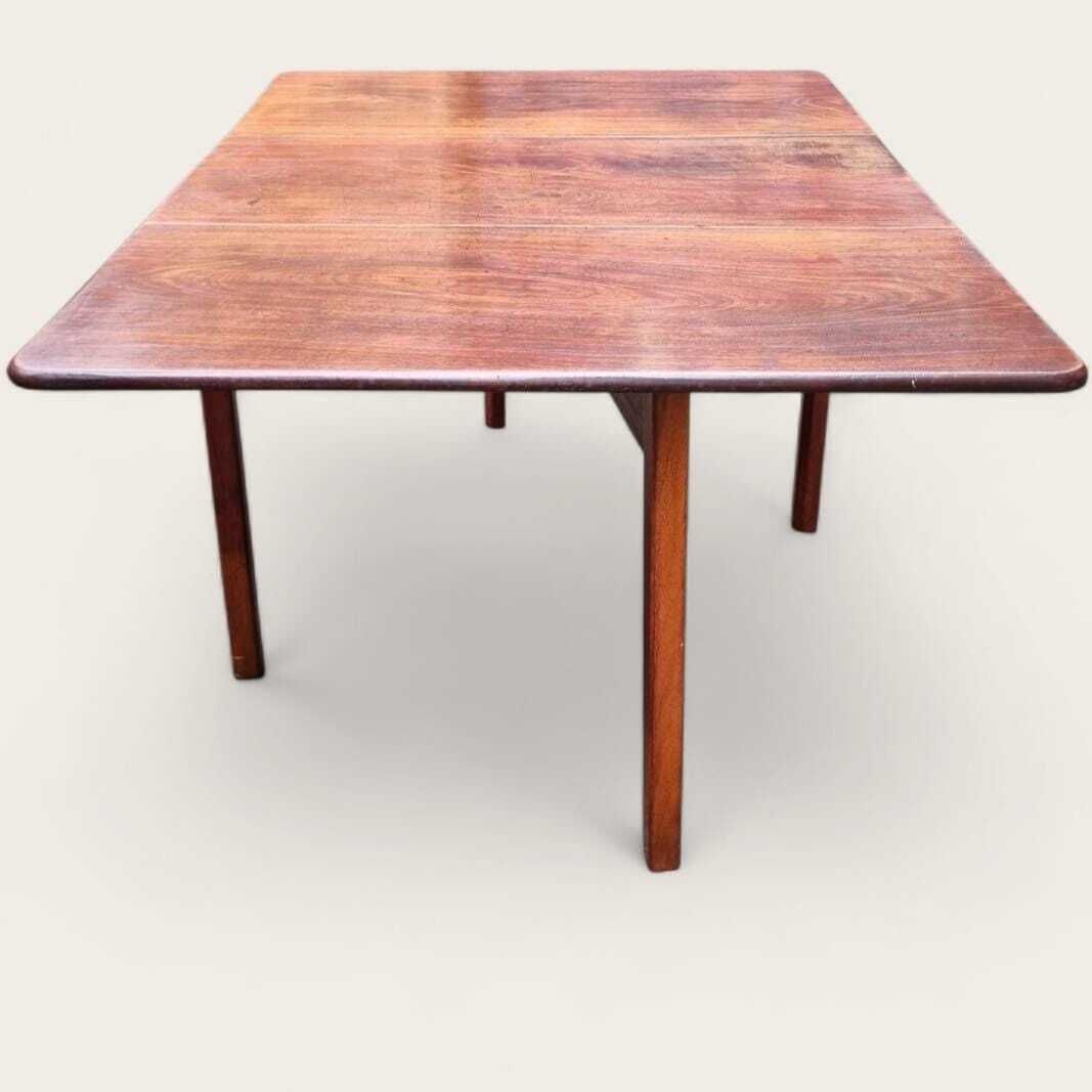 photo furniture Antique Edwardian Mahogany Drop Leaf Dining Table / Solid Wood / C.1910