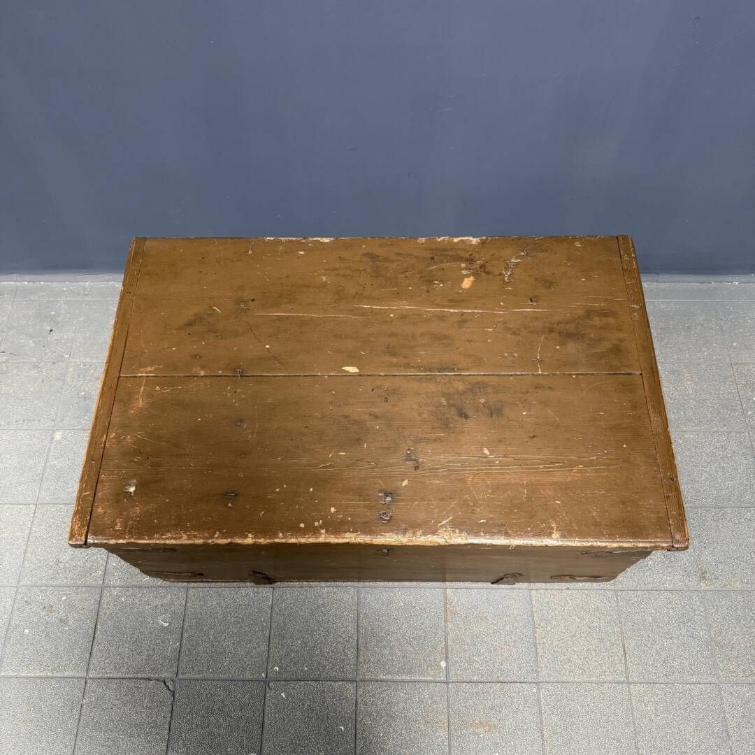 Antieke Geschilderde Houten Zweedse Kist photo buy