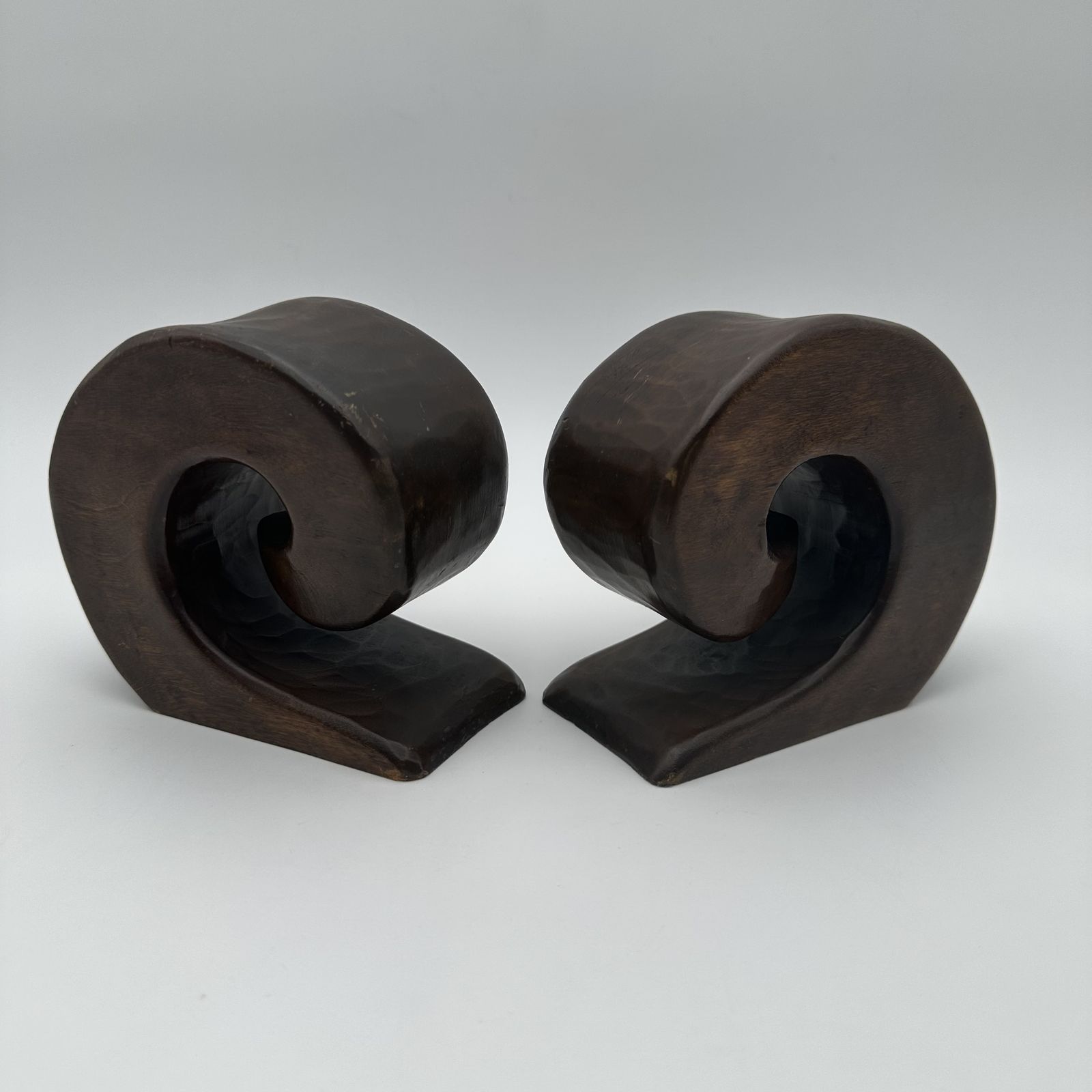 Pair Of Walnut Bookends – In The Style Of Alexandre Noll, France, Circa 1950 photo buy