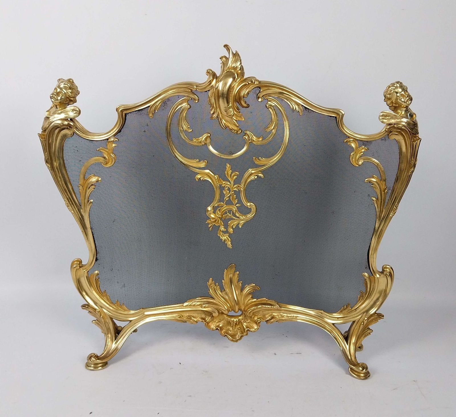 A Fine 19th Century French Gilt Bronze Fire Screen By Bouhon Frères photo furniture