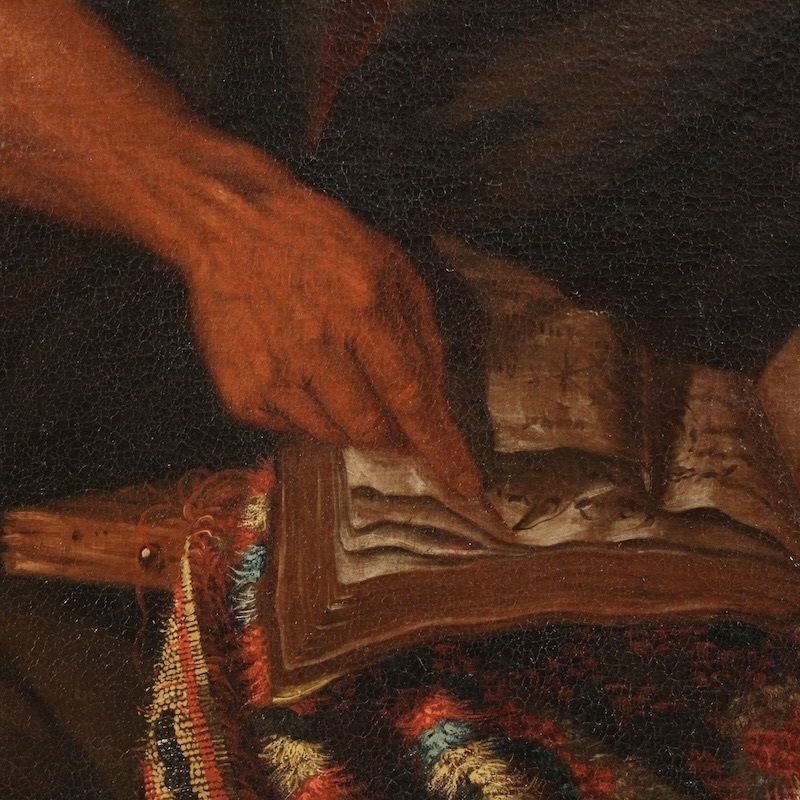 photo buy Great 17th Century Italian Painting, Philosopher In His Study