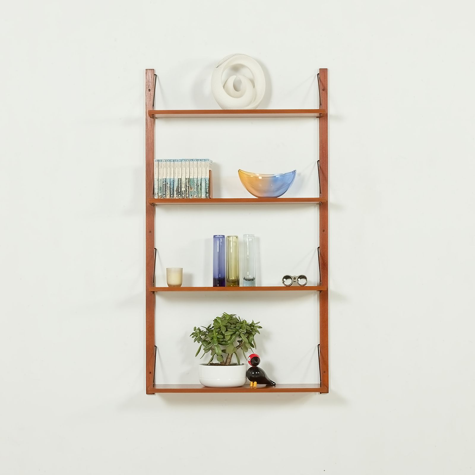 Danish Teak Shelving Unit, Set Of 4 Shelves, 1970s photo for sale