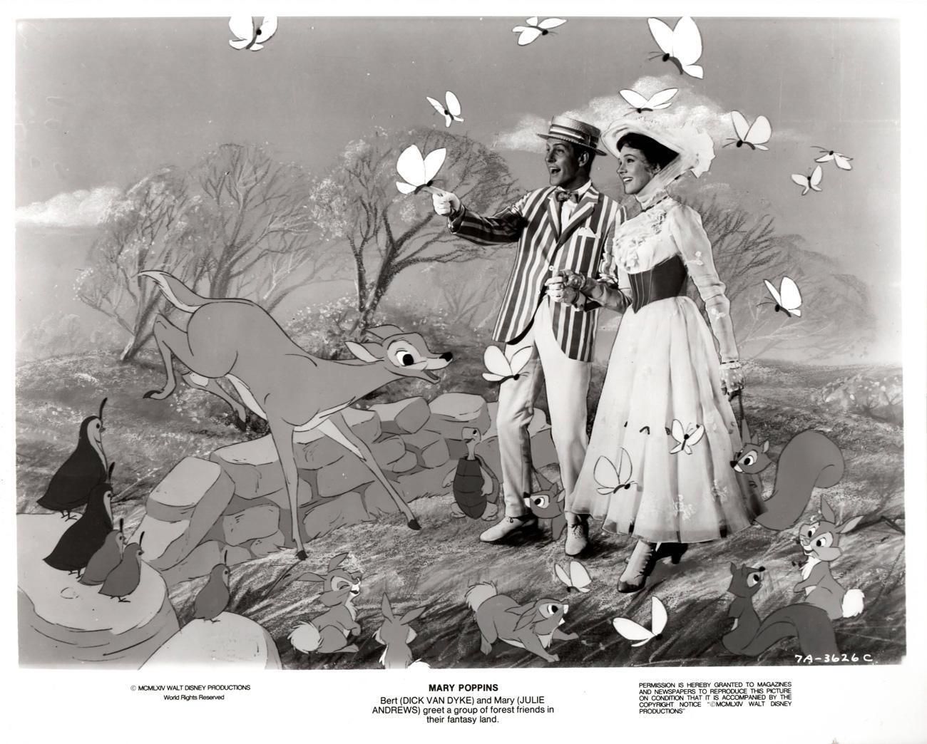 Mary Poppins (1964)  Framed Publicity Film Movie Still Disney photo Art