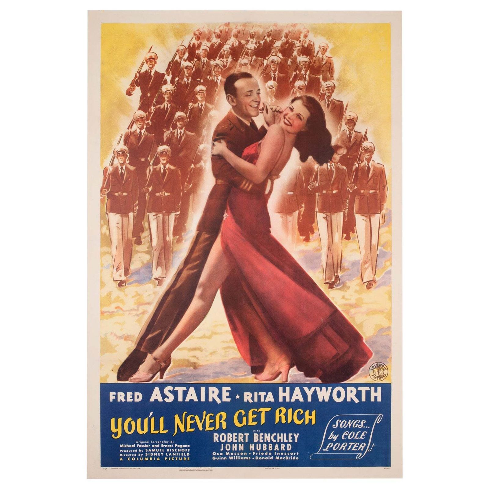 Affiche de film You'll Never Get Rich, 1941, US 1 Sheet, Astaire et Hayworth