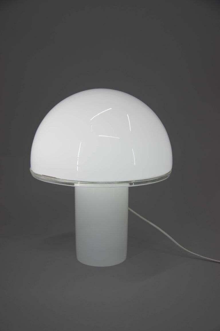 Large Italian Opaline Glass Table Or Floor Lamp By Fontana Arte, 2010s photo buy