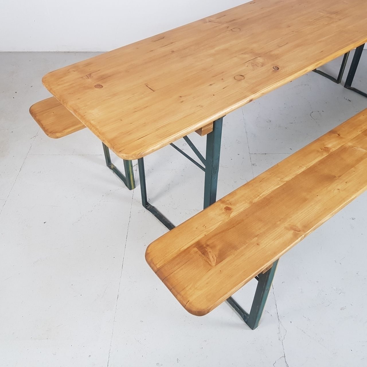 German Beer Table And Benches Sanded And Waxed photo for sale